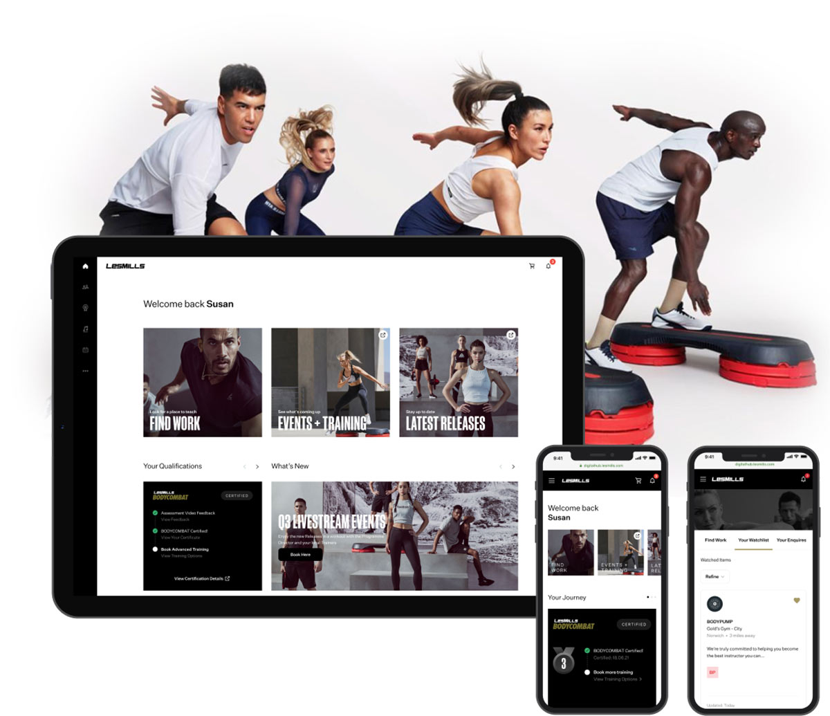 Les Mills fitness clubs seamless digital platform by Amdocs Studios
